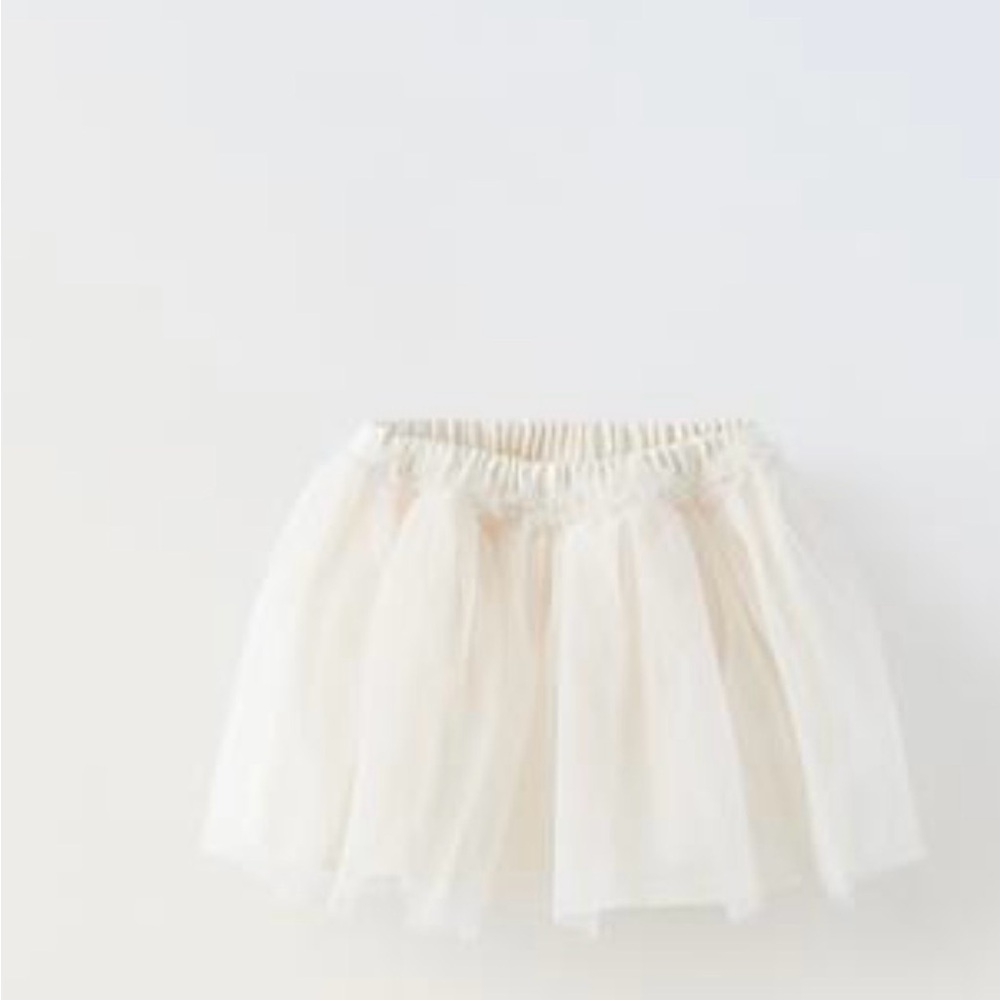 Zara Cream Tulle Skirt for Kids size 12-18months
